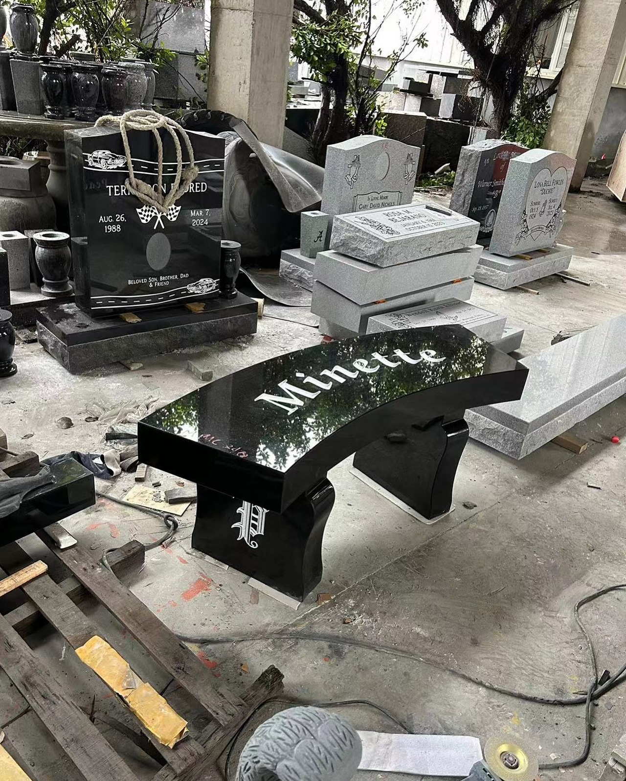 Cemetery Benches
